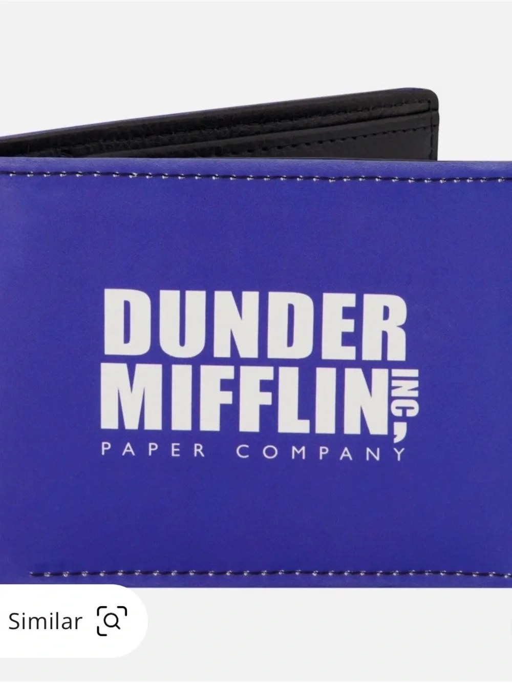 Concept One The Office Dunder Mifflin Bifold Wallet Tin Blue New